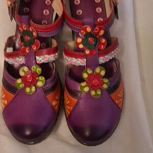 Colorful Floral Women's Heels